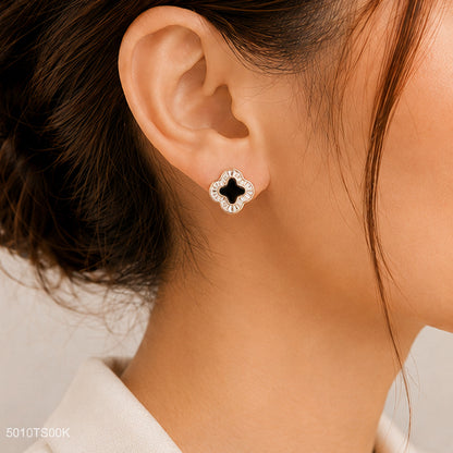 Black Clover Ear Studs