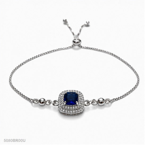 Blue Square Statement Bracelet