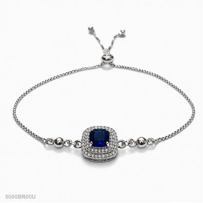 Blue Square Statement Bracelet