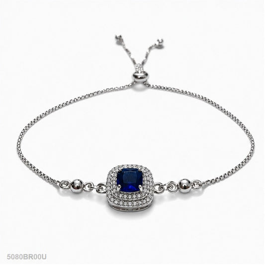 Blue Square Statement Bracelet