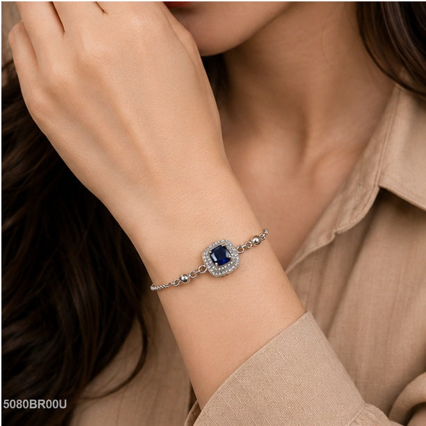 Blue Square Statement Bracelet
