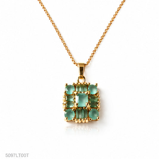 Mint Square Golden Locket