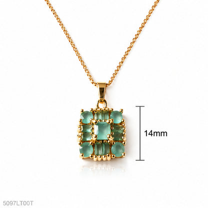 Mint Square Golden Locket