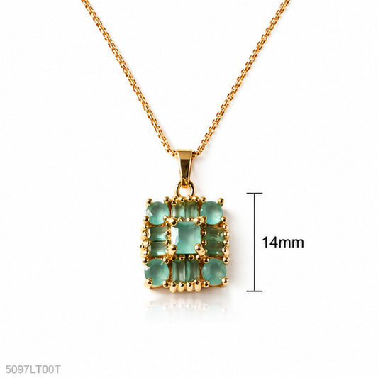 Mint Square Golden Locket