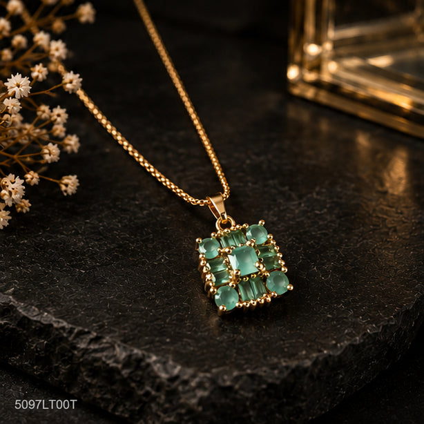 Mint Square Golden Locket